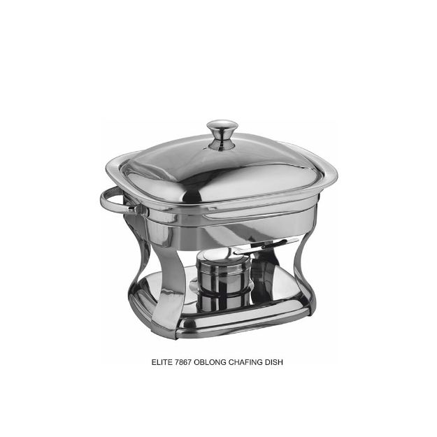 Picture of ELITE 7867 OBLONG CHAFING DISH 4.5L STEEL