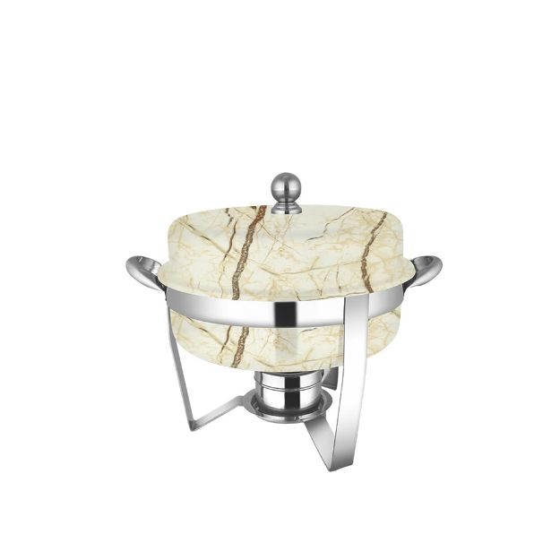 Picture of VENUS 517A  ROUND CHAFING DISH BEIGE/BROWN 7L