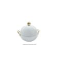 Picture of VHPD8004WT DOME HOTPOT 7L WHITE/GOLD
