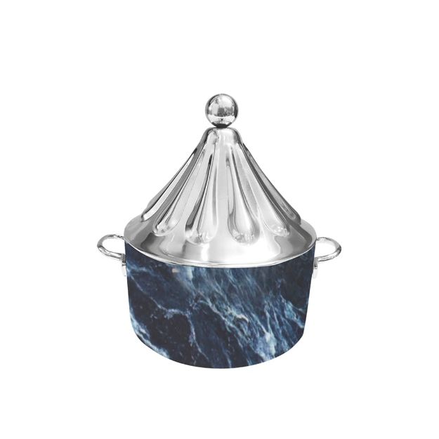 Picture of VN 6003B PETAL HOTPOT 6L BLUE/STAINLESS STEEL