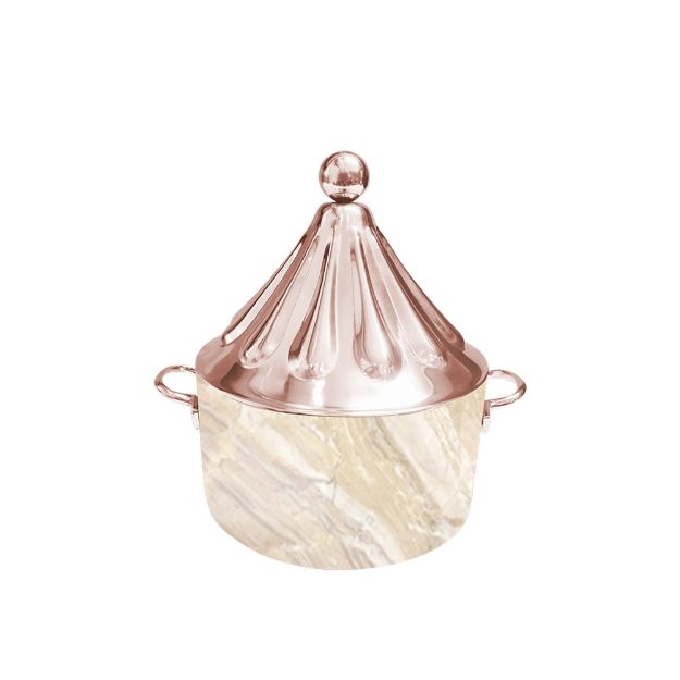 Picture of VN 6003RG PETAL HOTPOT 6L BEIGE/ROSE GOLD