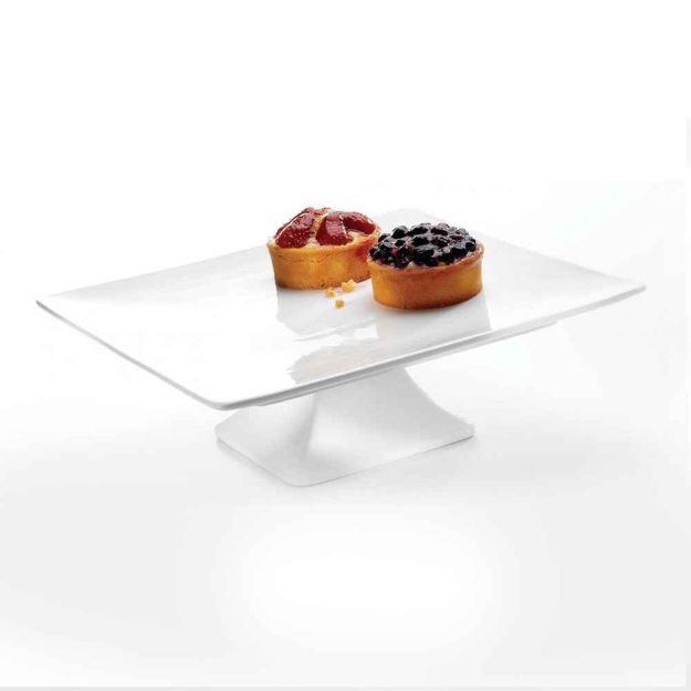 Picture of SYMPHONY 3827 SQUARE FOOTED CAKE PLATE 30CM