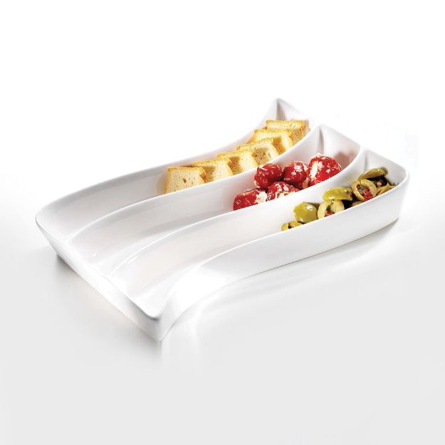 Picture of SYMPHONY 4080 3 COMPARTMENT PLATE 28CM