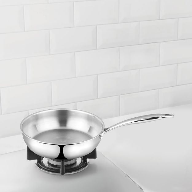 Picture of BOROSIL TRI-PLY STAINLESS STEEL FRYPAN 24CM