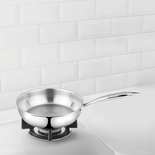Picture of BOROSIL TRI-PLY STAINLESS STEEL FRYPAN 26CM