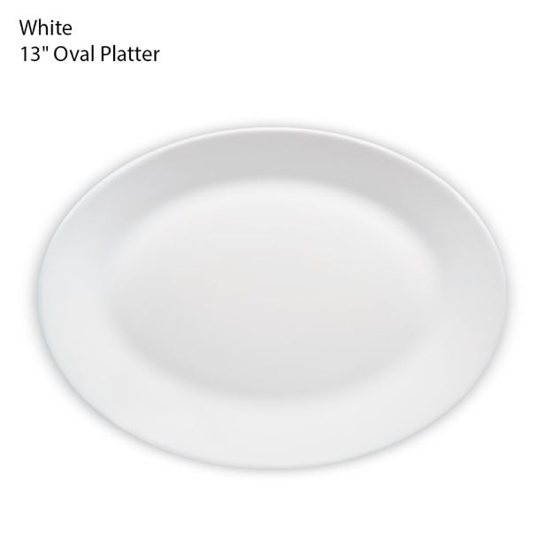 Picture of BOROSIL PLAIN OVAL PLATTER 13 INCH WHITE