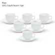 Picture of BOROSIL PLAIN CUP & SAUCER SET 22CL 12 PIECE