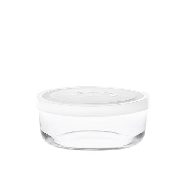 Picture of BORGONOVO 1534E IGLOO ROUND BOWL WHITE LID 11CM