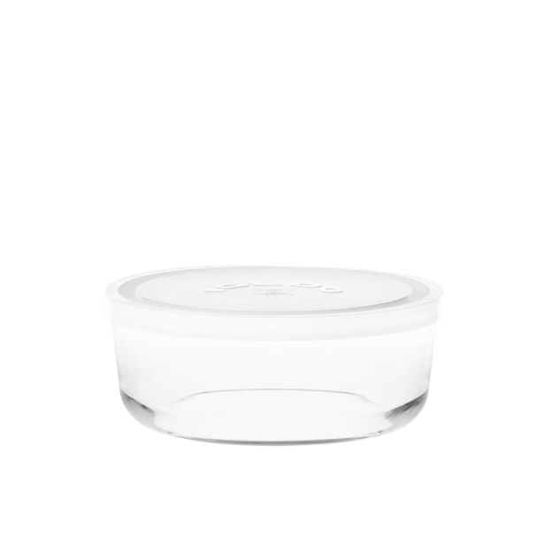Picture of BORGONOVO 2037E IGLOO ROUND BOWL WHITE LID 15CM